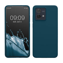 Carica l'immagine nel visualizzatore di Gallery, kwmobile Cover per Motorola Moto G84 5G Custodia - Back Case per Smartphone in Silicone TPU - Protezione Gommata - petro