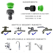 Carica l'immagine nel visualizzatore di Gallery, Tubo da Giardino Estensibile 15m (50FT), Tubo Irrigazione Flessibile Anti Attorcigliamento con Pistola Spruzzo 7 Funzion