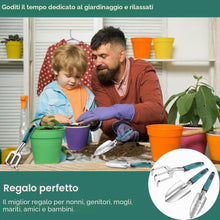 Carica l'immagine nel visualizzatore di Gallery, FANHAO Set Attrezzi da Giardino 3 Pezzi, Utensili Manuali, Ergonomica