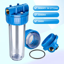 Carica l'immagine nel visualizzatore di Gallery, WK Kit Completo Contenitore Vuoto Filtrazione Acqua 10 Pollici