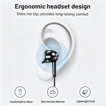 Carica l'immagine nel visualizzatore di Gallery, Cuffie con Filo, Auricolari con Filo USB C con Microfono, Hi-Fi Stereo Auricolari USB C con filo In-Ear Cuffie (Nero)