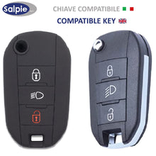 Carica l'immagine nel visualizzatore di Gallery, SALPIE Guscio in Silicone per Telecomando 3 Tasti Citroen Cactus C3 C4 C5 C6 C8 C4L DS3 DS4 DS5 Picasso Xsara e Peugeot 