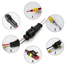 Carica l'immagine nel visualizzatore di Gallery, YIXISI Set di 12 connettori per cavi elettrici impermeabili, connettore per cavi auto, terminale elettrico impermeabile,