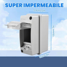 Carica l'immagine nel visualizzatore di Gallery, Quadro Elettrico Esterno IP65 Stagno Impermeabile Parete 2-5 Moduli (2 Moduli)