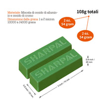 Carica l'immagine nel visualizzatore di Gallery, SHARPAL 208H 110g Pasta per lucidare verde fine per l'affilatura di tutti i coltelli, Pasta per affilare per il cuoio (c