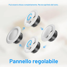 Carica l'immagine nel visualizzatore di Gallery, Hon&amp;Guan Griglie Aerazione 125mm Regolabili,Griglia di Ventilazione Rotonda