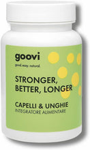 Carica l'immagine nel visualizzatore di Gallery, Goovi, Stronger, Better, Longer, Integratore Alimentare per Capelli e Unghie, Dona Capelli e Unghie Sani, Confezione con