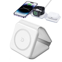 Carica l'immagine nel visualizzatore di Gallery, Caricatore Wireless 3 in 1 Pieghevole Magnetico per iPhone, Watch e Pods