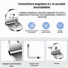 Carica l'immagine nel visualizzatore di Gallery, Flintronic Staffe Angolari, 22 Pezzi 20 x 20 mm Squadrette Angolari, Acciaio Inox Staffe Angolari per a L, con 44 Pezzi 