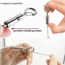 Carica l'immagine nel visualizzatore di Gallery, 2Pcs Cavo in Acciaio Inox 1,5mm Filo Fune Metallica con Loop 2M