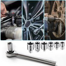 Carica l'immagine nel visualizzatore di Gallery, Flintronic Adattatore per bussola/riduttore, 1/2 "Drive Twist Nut Remover, Set di adattatori 1/4", 3/8", 1/2" per dadi, 