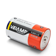 Carica l'immagine nel visualizzatore di Gallery, VELAMP LR20/2BP Batteria Torcia LR20 D, Alkaline, Rosso