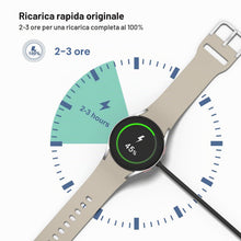 Carica l'immagine nel visualizzatore di Gallery, Amzpas USB-C Caricatore per Samsung Galaxy Watch 7/FE/6/5/4/3/Ultra, Veloce Portatile Cavo di Ricarica per Samsung Watch