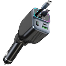 Carica l'immagine nel visualizzatore di Gallery, Caricatore Auto USB C 65W 4-IN-1 Ricarica Rapida