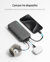 Carica l'immagine nel visualizzatore di Gallery, CUKTECH 45W 20000mAh Power Bank con Cavi Integrati, Ricarica Rapida Batteria Esterna con 2 Porte, Display Digitale, USB 