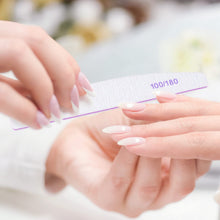 Carica l'immagine nel visualizzatore di Gallery, Lima per unghie, 20 Pezzi Lima unghie Professionale a Doppia Faccia Riutilizzabile 100/180 Grana per Uso Domestico e Sal