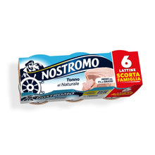 Carica l'immagine nel visualizzatore di Gallery, Nostromo - Tonno al naturale, 6 lattine da 70gr. Meno dell'1% di grassi, senza conservanti
