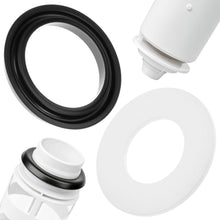 Carica l'immagine nel visualizzatore di Gallery, QWORK® Set Guarnizioni Compatibile con Geberit Cassetta Modelli 1978-2002 – Ricambi 816.418.00.1 e 240.282.00.1 per Sifo