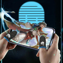 Carica l'immagine nel visualizzatore di Gallery, 3 paio Culle per dita da gioco mobili, e 1 scatola, supporto per pollice touch screen, culle per dita da gioco traspiran
