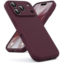 Carica l'immagine nel visualizzatore di Gallery, Oududianzi-Cover per iPhone 18 Pro / 17 Pro Silicone Case, Bordeaux