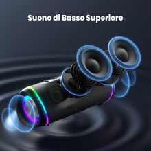 Carica l'immagine nel visualizzatore di Gallery, RIENOK Cassa Bluetooth Potente Portatile 30W Impermeabile Supporta TF e AUX