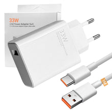 Carica l'immagine nel visualizzatore di Gallery, Caricabatterie rapido da 33 W per Xiaomi Con Cavo Ricarica Rapida Usb C 6a 1 Metro per Xiaomi 13t/ 13/ 12s Ultra/ 13 Lit