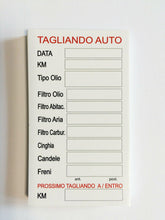 Carica l'immagine nel visualizzatore di Gallery, StampaGenerale® - 50 Pz Etichette Adesive Tagliando Auto Cambio Olio Filtri Candele Freni,in PVC Impermeabile Resistente