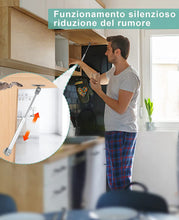 Carica l'immagine nel visualizzatore di Gallery, QEIHITYO 4 Pezzi Pistoni per Ante Cucina 100N Ammortizzatori Molle a Gas per Cerniera di Mobili Argento