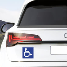 Carica l'immagine nel visualizzatore di Gallery, pubblimania 2 Adesivi DISABILI INVALIDI. per Uso Interno del Vetro (vetrofania) di Auto, Camper, Parabrezza