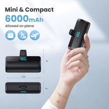 Carica l'immagine nel visualizzatore di Gallery, Feob Mini Power Bank per iPhone 18/17/16/15 Serie, 5200mAh USB C Caricatore Portatile Ultra-Compatto Batteria Esterna Po