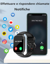 Carica l'immagine nel visualizzatore di Gallery, RUIMEN Smartwatch Uomo Donna Chiamate Bluetooth Orologio Contapassi Android iOS Compatibile Fitness Watch Sportive Cardi