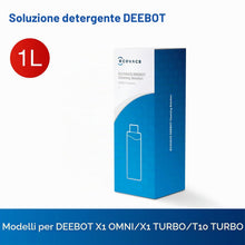 Carica l'immagine nel visualizzatore di Gallery, ECOVACS Soluzione detergente 1L per Robot Aspirapolvere Lavapavimenti della DEEBOT X1/X2/X5/X8/X9/X11/T10/T20/T30/T50/T8
