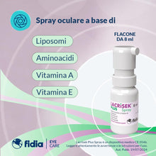Carica l'immagine nel visualizzatore di Gallery, Fidia Farmaceutici Lacrisek Plus Spray - Spray Oculare a Base di Liposomi, Vitamina A, Vitamina E ed Aminoacidi, Flacone