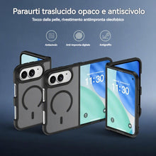 Carica l'immagine nel visualizzatore di Gallery, FAOMSEBS Cover per iPhone Duo, Traslucida Magnetica