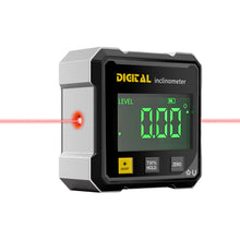 Carica l'immagine nel visualizzatore di Gallery, Inclinometro Digitale Ricaricabile con Laser, Goniometro Digitale Magnetico Inclinometro Livella Laser con 4 Lati Magnet