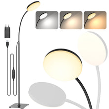 Carica l'immagine nel visualizzatore di Gallery, Mojimdo 160LED Lampada da terra [3 colori e 10 luminosità] Lampada da lettura LED sottile da terra, luce a collo d'oca f