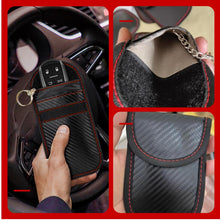 Carica l'immagine nel visualizzatore di Gallery, IKOPFLN 2 Pezzi Custodia Protettiva Per Keyless,Custodia Protettiva Chiavi Borsa Faraday,Borsa Per Blocco Segnale Chiave