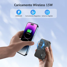 Carica l'immagine nel visualizzatore di Gallery, Magnetic Power Bank –10000 mAh Magnetico Powerbank for iPhone