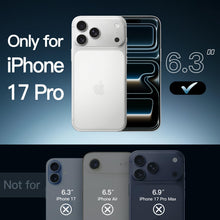 Carica l'immagine nel visualizzatore di Gallery, JETech Cover per iPhone 17 Pro, Anti-Ingiallimento, Trasparente