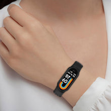 Carica l'immagine nel visualizzatore di Gallery, Cinturini per Xiaomi Band 8, Regolabile Silicone Cinturino di Ricambio per Xiaomi Mi Band 8, Sportivo Braccialetto Ricam