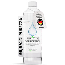 Carica l'immagine nel visualizzatore di Gallery, PURIVITA® Alcol Isopropilico 99,9% Detergente Sgrassante, 1 L