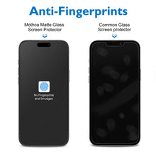 Carica l'immagine nel visualizzatore di Gallery, Mothca Vetro Temperato Opaco per iPhone 17 / iPhone 16 Pro, Pellicola Protettiva con Incisione Nanostrutturata, Anti-Imp