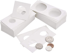 Carica l'immagine nel visualizzatore di Gallery, 300 Pezzi Cartoncini per Monete Flip Mega Assortimento, 2 da 2 Pollici per Rifornimenti di Raccolta Monete (6 Dimensioni