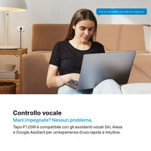 Carica l'immagine nel visualizzatore di Gallery, Tapo P125M Presa Smart Matter Italiana WiFi Energia Alexa Google