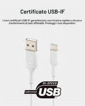 Carica l'immagine nel visualizzatore di Gallery, BELKIN - Pack de 2 cables PVC USB-A vers USB-C blanc 1m