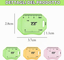 Carica l'immagine nel visualizzatore di Gallery, 3 pezzi Guida per cucitura magnetica per macchina da cucire Guida orlatrice poligonale multifunzione aggiornata con scala Magnete potente Forniture per accessori da cucito universali
