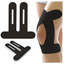 Carica l'immagine nel visualizzatore di Gallery, 10pcs tape ginocchio,kinesio taping ginocchio,nastro kinesiologico ginocchio Nero,Pretagliato/impermeabile/traspirante/i
