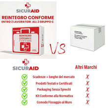 Carica l'immagine nel visualizzatore di Gallery, SICURAID Kit Reintegro Cassetta Pronto Soccorso Allegato 2 Gruppo C