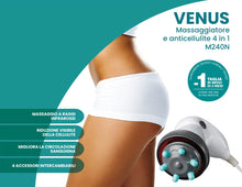 Carica l'immagine nel visualizzatore di Gallery, Ardes VENUS Massaggiatore Anticellulite Professionale con Riscaldamento a Infrarossi, 4 Accessori Intercambiabili per Gl