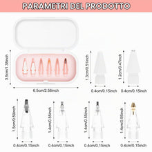 Carica l'immagine nel visualizzatore di Gallery, VOSSOT Set di 6 Punte di Ricambio compatibili con Apple Pencil 1ª/2ª Generazione &amp; USB-C,Punte Apple Pencil PRO per Scri